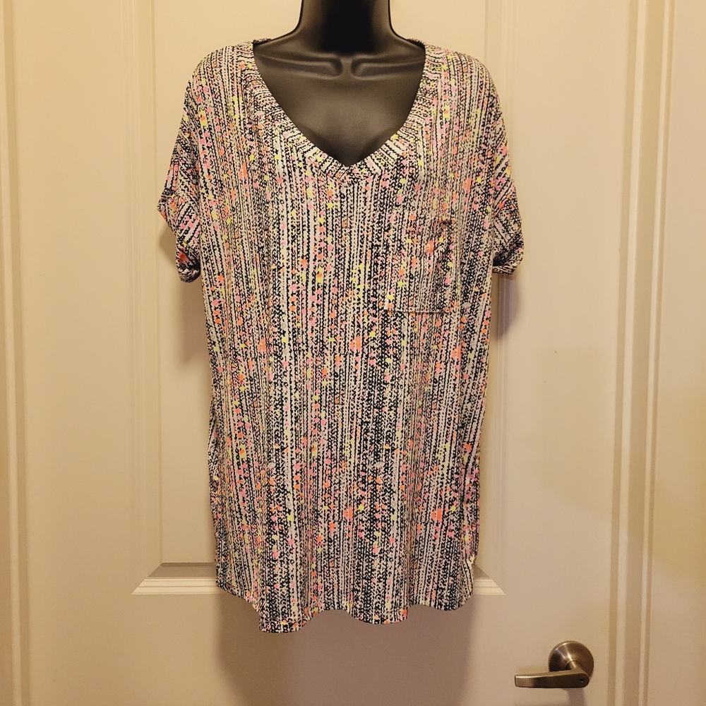 Purple MultiColored Paisley Boutique Blouse